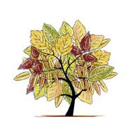 Autumn tree for your design N3
