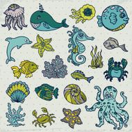 Summer Sea Life creatures