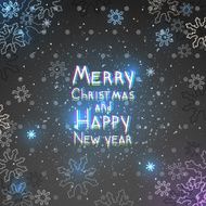 Christmas and New Year greeting card N5