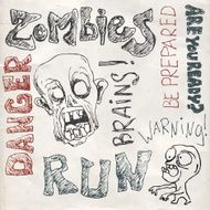 Zombie doodles set