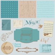 Vintage Music Set N2