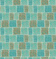Abstract decorative doodle seamless blue texture