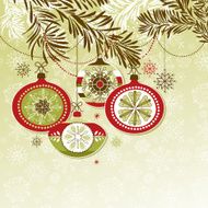 Retro Christmas Ornaments N27