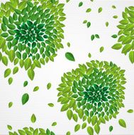 Spring time contemporary green leaves seamless pattern EPS10 vector file