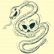 Snake and skull N4