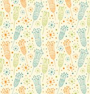 Seamless cute floral pattern