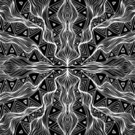 Seamless abstract hand-drawn pattern wavy background N4