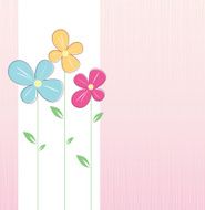 Spring flowers background
