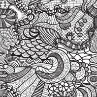 Hand drawn seamless pattern N83