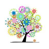 Blooming tree for your design