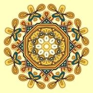 Ornamental round lace circle ornament N5