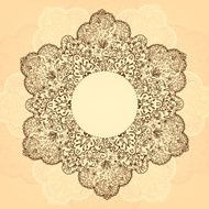 Ornamental round lace pattern N2