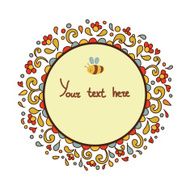 Banner with flowers and place for your text N20