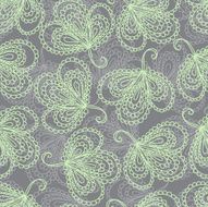 Ornate floral seamless pattern N4