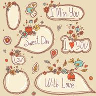 Doodle scrapbook elements N2