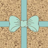 Wedding banner with bow