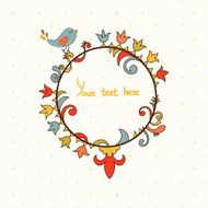 Banner with flowers and place for your text N24