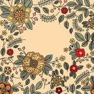 Floral vintage banner N4