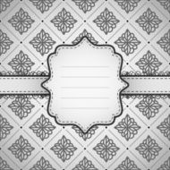 Classic card with ornament N2
