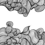 Abstract wave invitation card