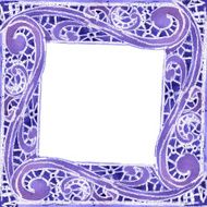 Watercolor a square pattern of dark blue color