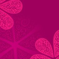 Vector doodle twirl flowers background