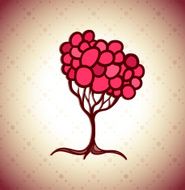 Vector fancy tree background