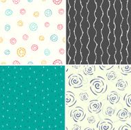 Four vector seamless patterns