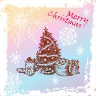 christmas vintage fir tree