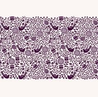 Seamless floral ornament N6