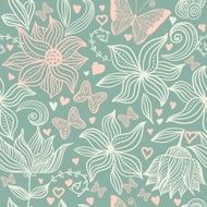 Abstract floral seamless pattern N4