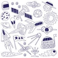 space - doodles collection N6