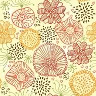 Retro floral seamless background N20