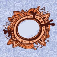 Card with ornate frame N3