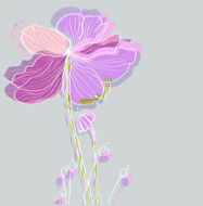 Stylish floral background N5