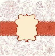 Beautiful card with flowers