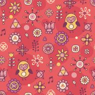 Beautiful red pattern