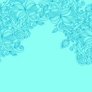 border with abstract hand-drawn pattern N31