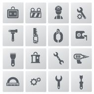 Constructor icons building icons vector