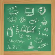 School blackboard N11