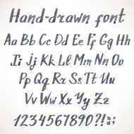 gray hand-drawn font N2