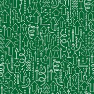 Seamless background of hand drawn arrows N19