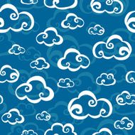 Clouds seamless pattern N4