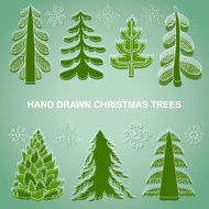 Christmas decorations set christmas trees