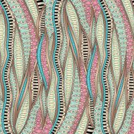 Vintage decorative waves background N3