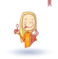 kid with ice cream vector illustration N2