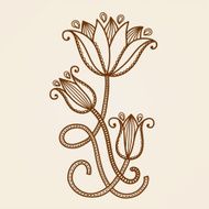 Henna tattoo flowers