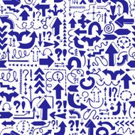 Seamless background of arrows N6