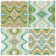 Set of Vector Seamless Abstract Wavy Backgrounds N6