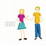 Watercolor Couple